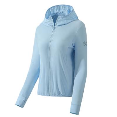 China Wholesale Summer Women's Outdoor Wear Stretchy Knitted Sunproof Clothing UV Protection QUICK DRY Use SPF 50 Anorak for sale