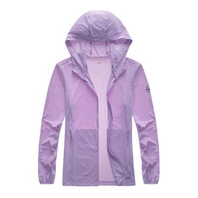 China Wholesale Summer Women's Outdoor Wear Stretchy Knitted Sunproof Clothing UV Protection QUICK DRY Use SPF 50 Anorak for sale