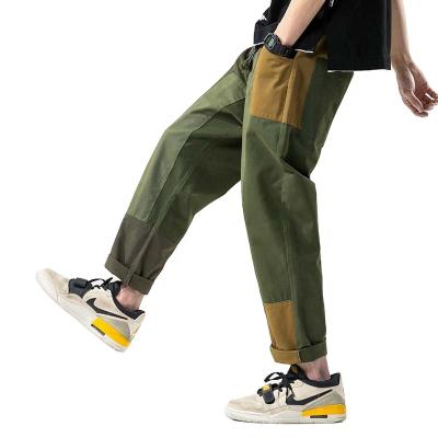 China Wholesale 100%cotton Anti-pilling Multi Pockets Loose Pattern Patch Look Men's Cargo Chinos Pants Mens Trotter Panties for sale