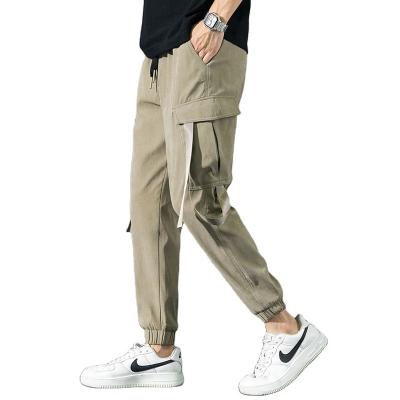 China Anti-pilling Wholesale 100%Poly Bonded Fabric Loose Pattern Street Wear Mens Cargo Chino Pant Mens Trotter Pant for sale