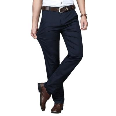 China Basic Simple Regular Anti-Pilling Fitted Buniness Integral Casual Men's Trousers Breeches for sale