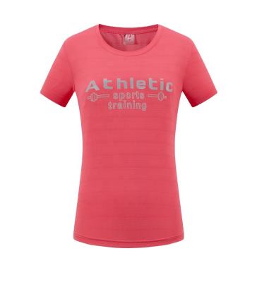 China Wholesale Hot Sale QUICK DRY Soft Touch Nylon Spandex Nylon Women's Gym Sports Breathable T-shirt for sale