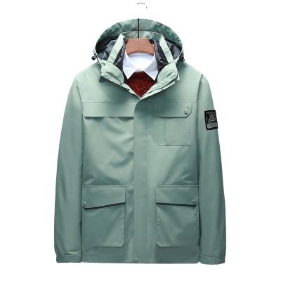 China Wholesale SH9999-2ASM Winter Raincoat 2 Detachable Breathable Waterproof In 1 Men's Down Jacket Men's Outdoor Jacket for sale