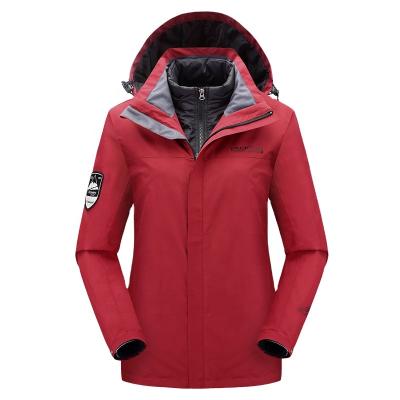 China Wholesale SH1958-2W Winter Raincoat 3 Detachable Breathable Raincoats In 1 Women's Outdoor Down Jacket Women's Jacket for sale