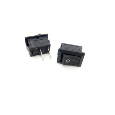 China Immersion 2Pin 10pcs/lot Black Plastic KCD1-101 Rocker Switch KCD1-101 10*15mm 117S 2-Pin 250V3A 125V6A ON-OFF for sale