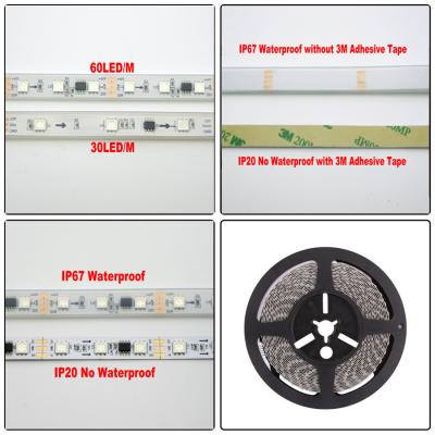 China - SMD RGB LED Strip RGB Led Strip 5050 4M 8M 10m 5m 30Leds/m Light Waterproof Led Strip RGB Diode Ribbon 44Key IR Controller DC 12V for sale