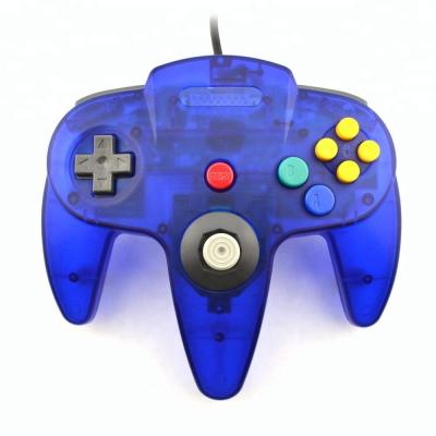 China New ERGONOMIC Transparent USB Controller For Nintendo N64 Gaming Gamepad Joypad Transparent Cable Joystick For Gamecube N64 PC for sale