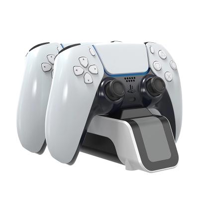 China Ps5 Gamepad Charging Dock New Arrival For Ps5 Controller Charger Led Dual Dock Station Ps5 Gamepad Gamepad Charging Dock for sale