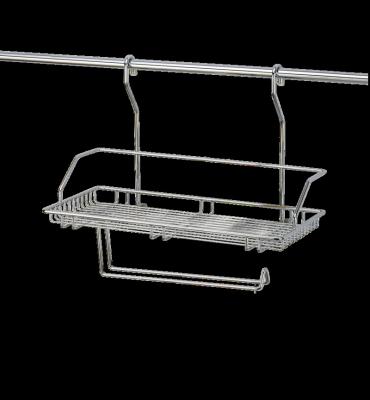 China Sustainable Rail System Metal Rack For Kitchen Hanging Drying Rack With Cloth Rack Kitchen Organizer for sale