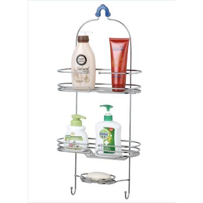 China 3 Tier Shower Caddy Storage Caddy Rack Bathroom Organizer Sustainable Hanging Grid for sale