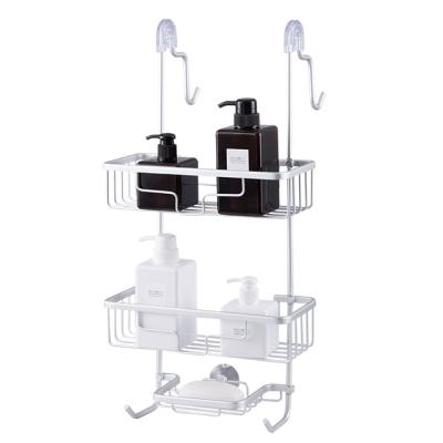 China 2021 Viable Bestselling 3-Tier Above Wall Rustproof Aluminum Rack For Shower Caddy Bathroom Organizer Rack for sale