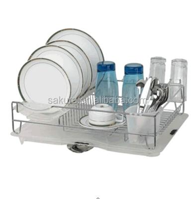 China CHROME WIRE SUSTAINABLE DISH RACK FOR KITCHEN, dish drainer, rack fashion universal dish rack for sale