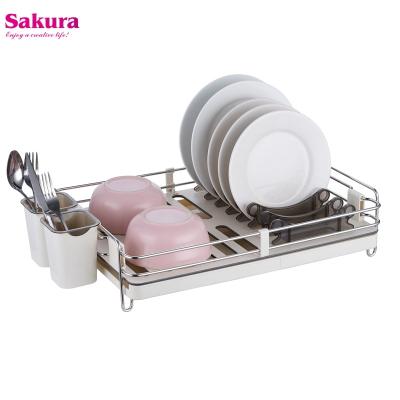 China Deluxe Rusty Stainless Steel Dish Drainer Ever Sustainable Rack For Kitchen Organization for sale