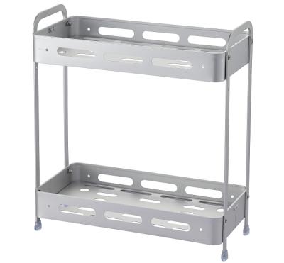 China Sustainable Hot Selling Knocked-Down Wall Mounted Design 2 Position And Row Aluminum Rack For Bathroom for sale