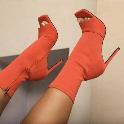 China Wholesale Cheap Anti-odor WETKISS Ladies Fall Shoes Ankle Boots High Heels Boots Like Women Peep Toe Boots for sale