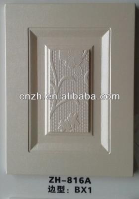 China Swing PVC Film MDF Kitchen Shutter Design High Gloss Or Matte Finish for sale