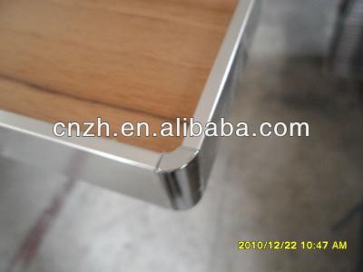 China Colored Acrylic+MDF with white color dark edging aluminum acrylic acrylic kitchecabinet door accessories, ABS dark edging; double color dark border for sale