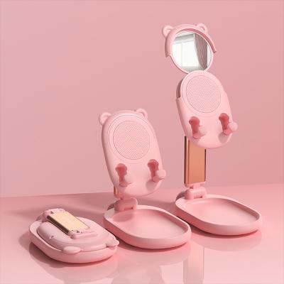 China 2022 Hot Cute Bunny Style Adjustable Desk Phone Holder Portable Tablet Phone Stand Holder for Iphone Ipad Tablet for sale