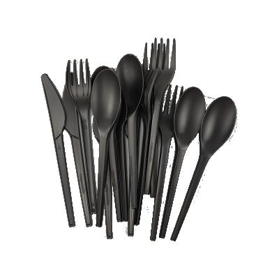 China 100% Environmental Protection Disposable Restaurant Cutlery Set Biodegradable Plastic Fork for sale