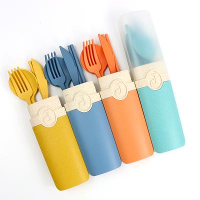 China Sustainable Biodegradable Wheat Straw Cutlery Set by Straw Knife Set Kitchen Wheat Gadgets for sale