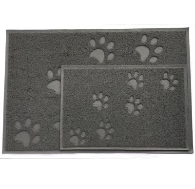 China Eco-Friendly Viable Phthalate PVC Pet Mat BPA Free Kitty Cat Litter Mat Trapping Floor Clean Mat Underground Palace for sale