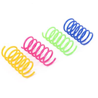 China Cat Toy Lightweight Durable Plastic Colorful Interactive Cat Toy Springs for sale