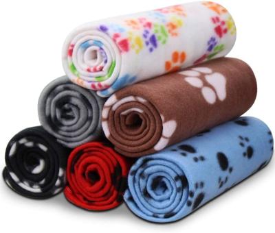 China Hot Selling Amazon Travel Stock Double Fleece Blanket Puppy Blankets Fleece Pet Blanket For Dog Puppy Cats Pets for sale