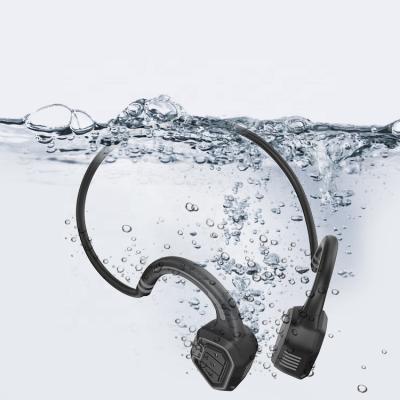 China New Arrival BT Bone Stereo Waterproof Headphones Driving Earbud Wireless Ip68 Mp3 16G Bone Conductivity Ear-hook Wireless Swimming Earphone For Sports for sale