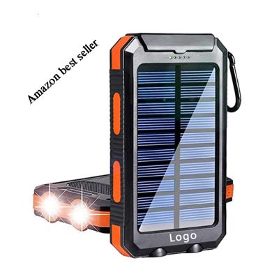 China Solar Billing 2022 Bestselling Solar Phone Portable Solar Power Bank 8000mah 10000mah IP67 Waterproof Power Bank for sale