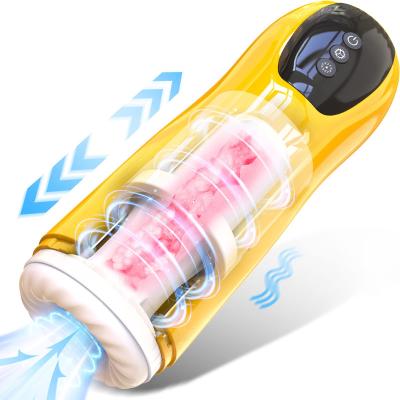 China ABS+TPE Men's Automatic Male Masturbator Sex Toy Automatic Male Masturbation Cup - Fully Immersive Pocket Vaginal Oral Sex Stroker with for sale