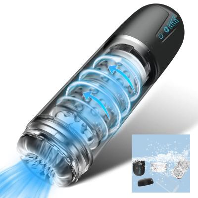 China 7 Modes Suction+7 Modes Rotate 3 in 1 oral sex toy sucking vibrator adult toy vibrating realistic dildo tongue licking and sucking nipple anal clitoral suction for sale