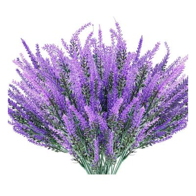 China Eco - Friendly Outdoor 5 Forks Artificial Flowers UV Resistant Plants For Wedding Office Garden Decor for sale