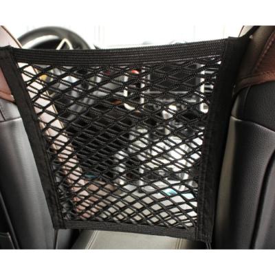 China Multi-pocket Travel Storage Organizer Nylon Mesh Back Car Seat Net Bag Purse Bag Phone Pampers Children Kids Touch Plug Back Seat Mesh Organizer Storage for sale