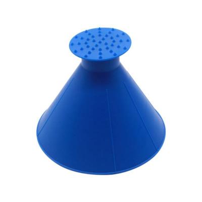 China Outdoor Car Cone Shape Windshield Windshield Tool Car Window Snow Removal Accessories Winter Snow Funnel Cleaning Scrape Round Car Ice Scraper for sale