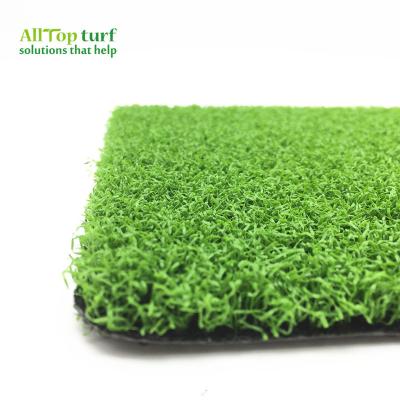 China Areas 12mm Green Universal Light Green Curly Monofilament Yard Ball Golf Gate Artificial Grass For Universal Golf Putting Green Area Gateball Yard for sale