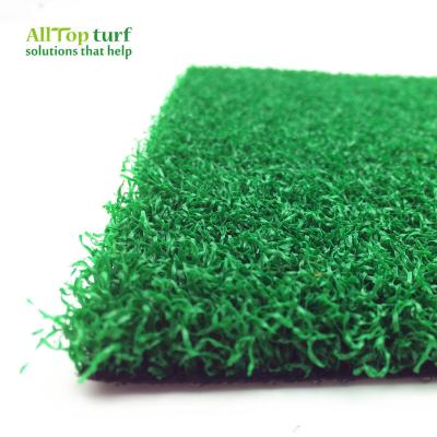 China Middle 15mm Sand Dressed Green Curly Yarn Artificial Grass For Multi Purpose Hockey Ground for sale