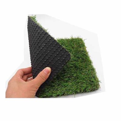 China High Quality PE+PP PU Liner Backing W Blade Straight Yarn Shape Artificial Grass for Landscape, Villa Backyard for sale