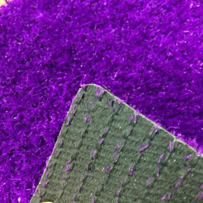 China Kids Playground 25mm Non-Toxic Purple UV Protected Colorful Artificial Grass For Kindergarten Kids Playground for sale