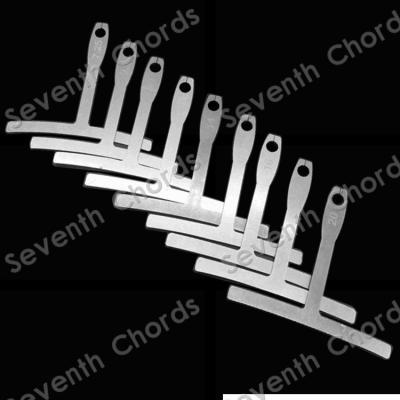 China Iron A Set 9 Pcs T Shaped Guitar Bass Ukulele Fingerboard fret wire Setup Curved  Gauge Radian Ruler Measuring Caliper Ruler Gauge for sale