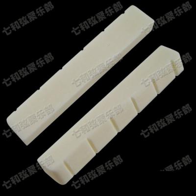 China Bone 5 Pcs Left handed Bone 6 String Slotted Nut For Classic Guitar  (52 x 6 x 9-8.5mm) for sale