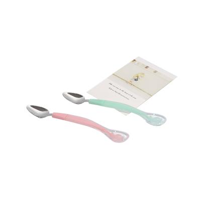 China BPA Free Discoloration Babyluck Baby Silicone Baby Spoon Infant Feeding Spoon BPA Free Training for sale