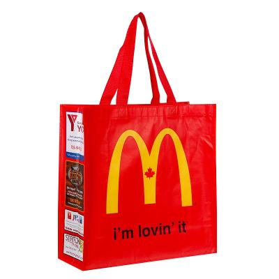 China New Arrival Reusable High Recycled Art Decoration Matte Printing Logo Custom Laminated Reusable Non Woven Bag for sale