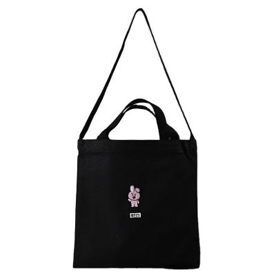 China BIODEGRADABLE accept gift custom plain canvas shoulder bag size logo organic cotton canvas shoulder bag for sale