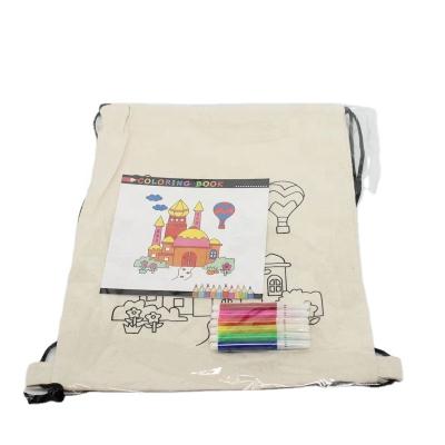 China Popular Graffiti Handled Style Handled Canvas Logo Cotton Bag Customized Reusable Durable Organic Shopping Bag for sale