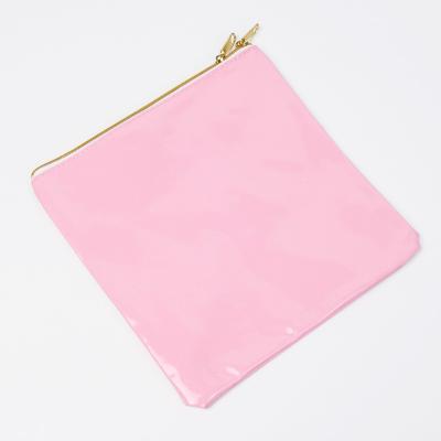 China Fashion Eco-friendly Guangzhou Manufacturer Wholesale Pink Small Zipper Bag Pouch Logo Custom Makeup Cosmetic Bag for sale