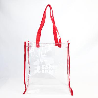 China Durable PVC Tote Custom Promotional Shopping Bag from Durable Holographic Clear from China Manufacturer for sale