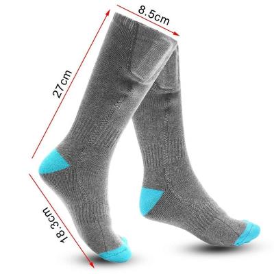 China Viable Winter 3.7V 2200mAh Smart Cold Electric Heated Thermal Socks For Women Rechargeable Battery Operated Heating Socks for sale