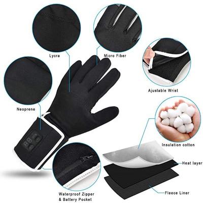 China Touch Screen Battery Heated Gloves For Women Men, 7.4V Rechargeable Winter Warm Gloves Waterproof Insulated Hand Warmers For Outdoor Hunting for sale