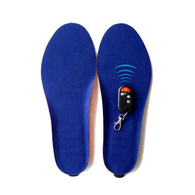 China Wireless Shock Absorption Thermal Heated Insoles Ski&snow Use Battery Operated Electric Heated Shoes Pads With Remote Control Switch for sale