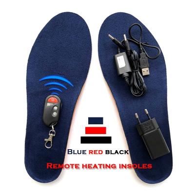 China Heat-Keeping Breathable Velor Ortholite Rechargeable Smart Heated Insoles For Skiing 3.7V 2000mAh for sale